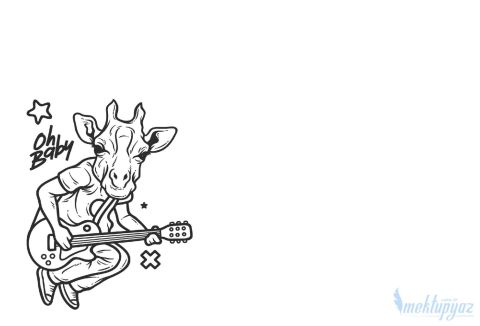 Gitar Çalan Zürafa