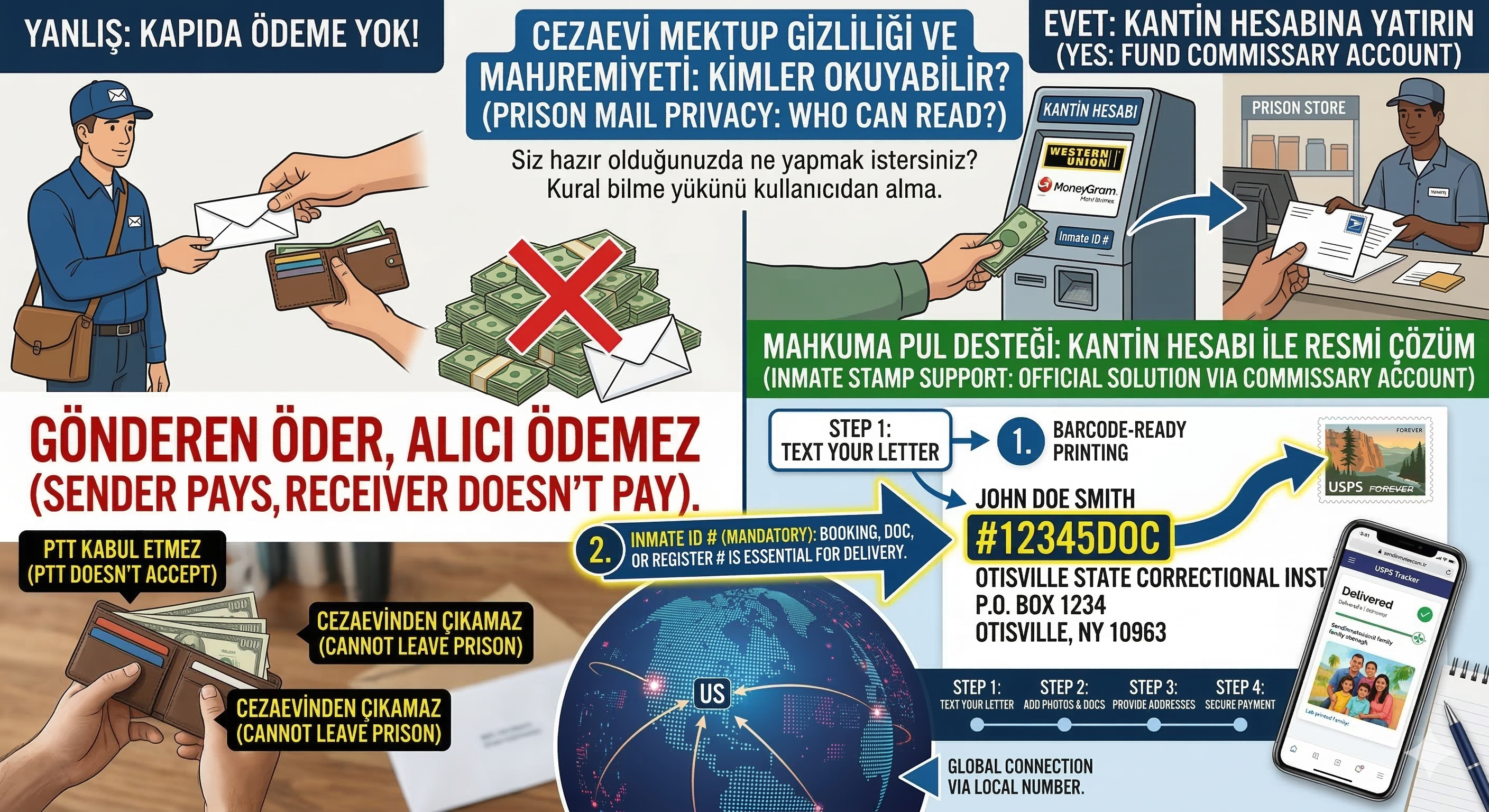 Cezaevine Yazılan Mektupları Kimler Okuyabilir? (Güvenlik mi, Mahremiyet mi?)