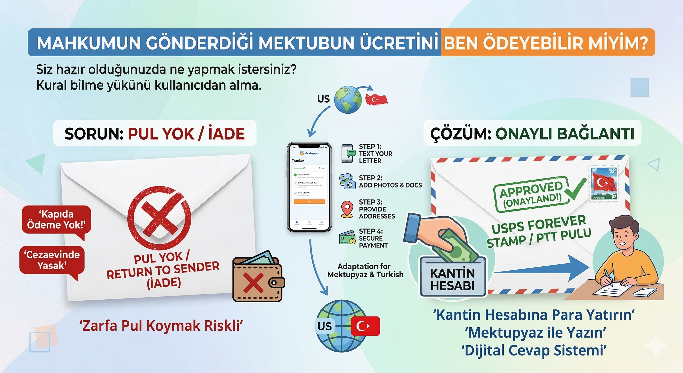 Mahkumun Gönderdiği Mektubun Ücretini Ben Ödeyebilir miyim? (Karşı Ödemeli Mektup)